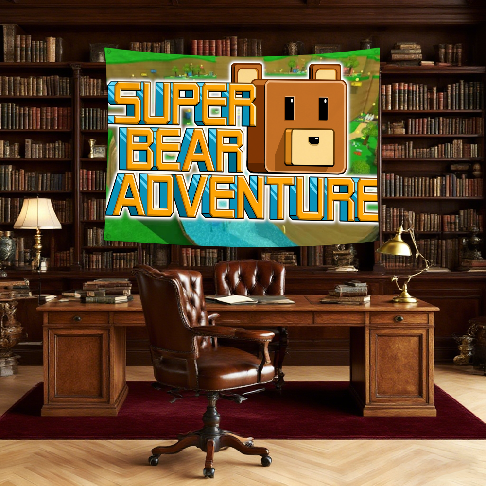 Outdoor Adventure Festival - Game S-Super Bear A-adventure flag Durable