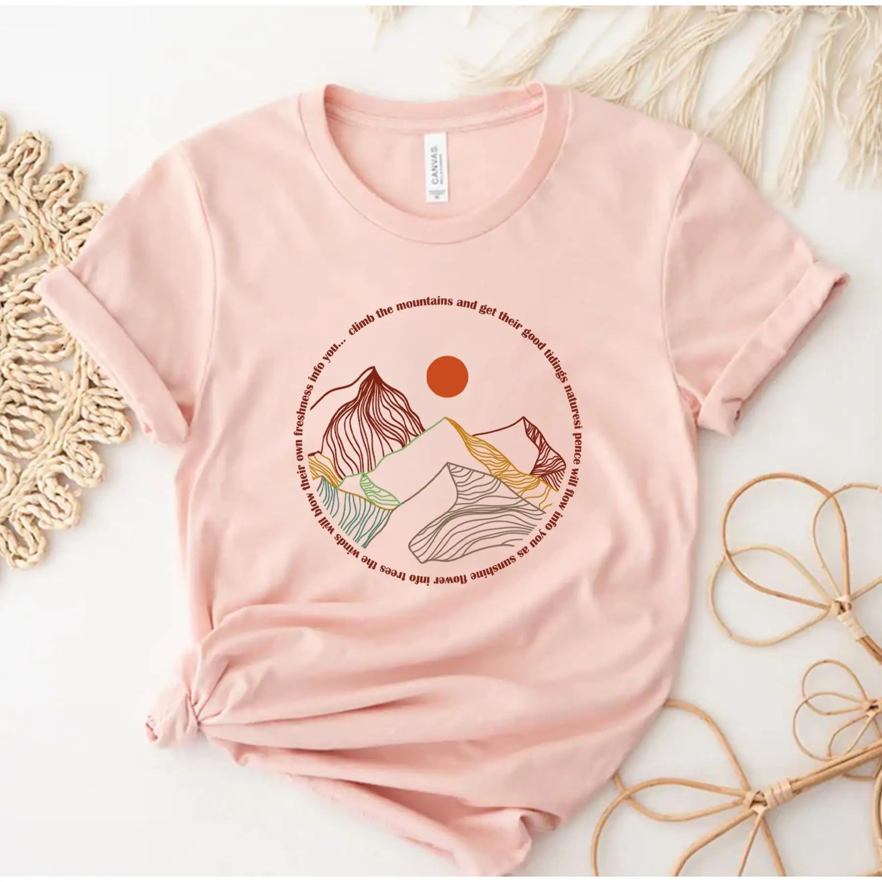 Outdoor Adventure Vacations - Mountains Outdoor T Shirt Hiking Adventure