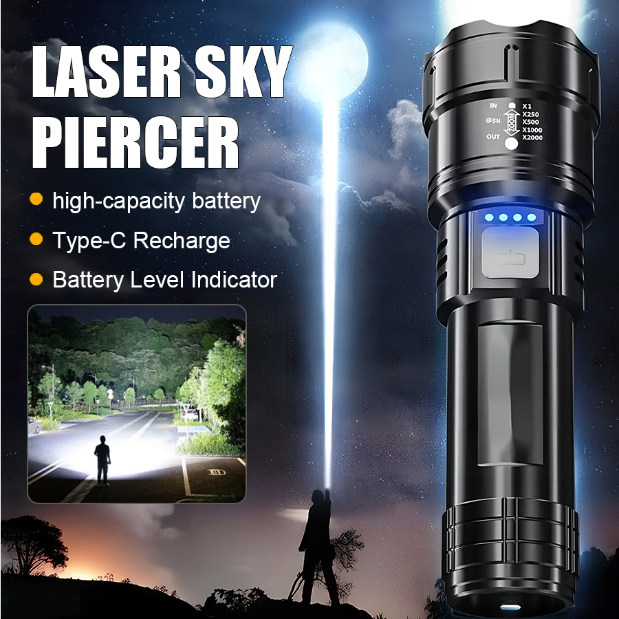 Outdoor Adventure Trips - High Power P50 LED Flashlight USB