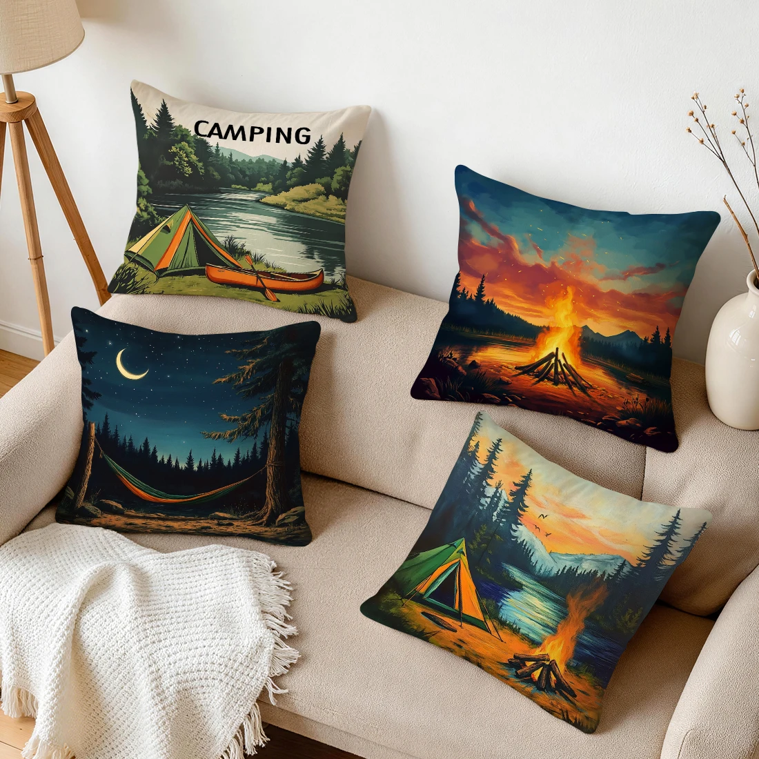 Outdoor Adventure Festival - 1Pcs Outdoor Adventure And Camping Single-sided