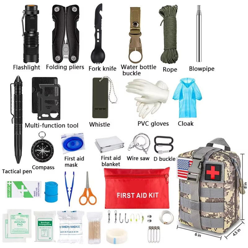 Survival First Aid Kit Surviva - Outdoor Adventure Kit のレビューと価格
