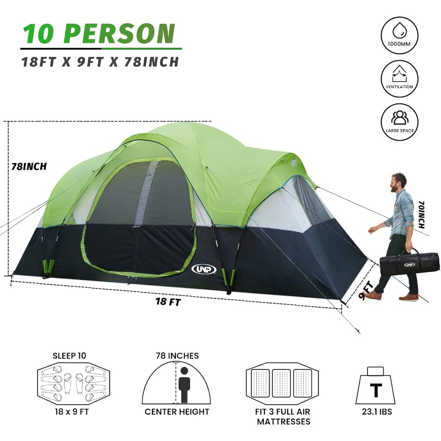 10Person Family Camping Tent f - Outdoor Adventure Festival のレビューと価格