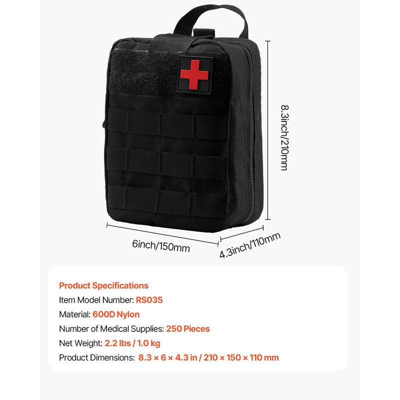Trauma Medical Bag 250PCS For  - Outdoor Adventure Kit のレビューと価格