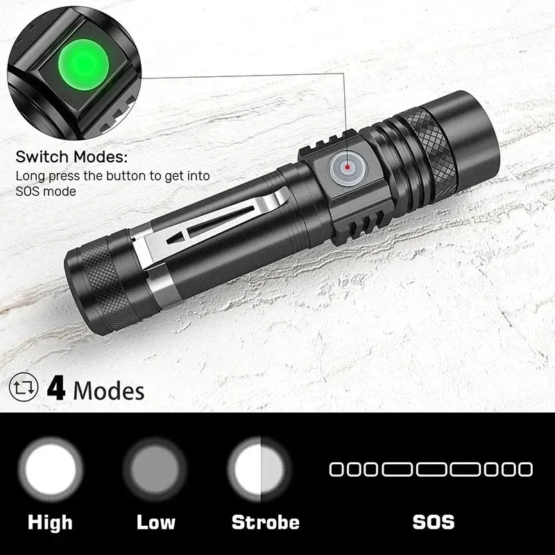 T6 LED Rechargeable Flashlight - Outdoor Adventure Trips のレビューと価格