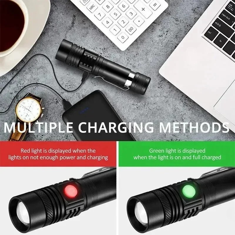T6 LED Rechargeable Flashlight - Outdoor Adventure Trips のレビューと価格