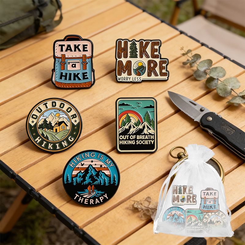 5pcs/set Outdoor Hiking Enamel - Outdoor Adventure Friends のレビューと価格