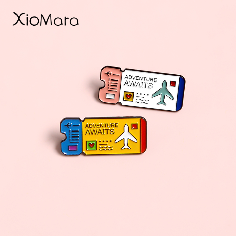 Adventure Awaits Enamel Pin Ai - Outdoor Adventure Friends のレビューと価格