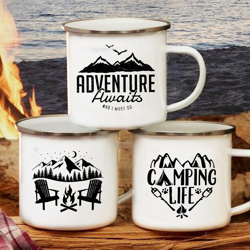 Adventure Awaits Camping Mugs  - Outdoor Adventure Friends のレビューと価格