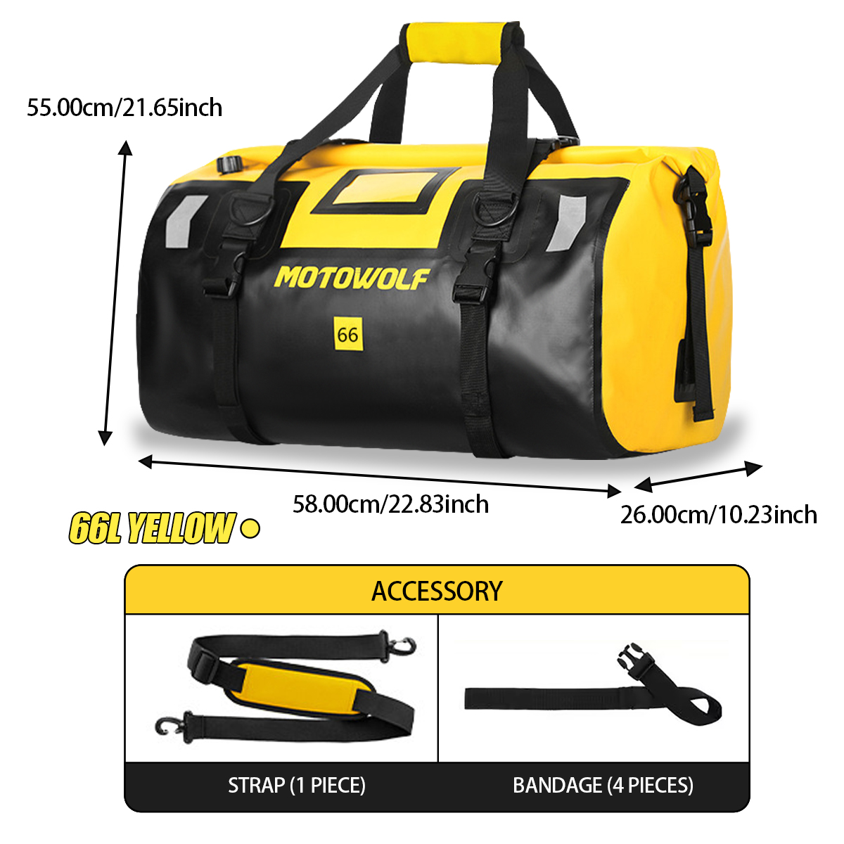 Waterproof Duffel Bag 40L/66L  - Outdoor Adventure Kit のレビューと価格