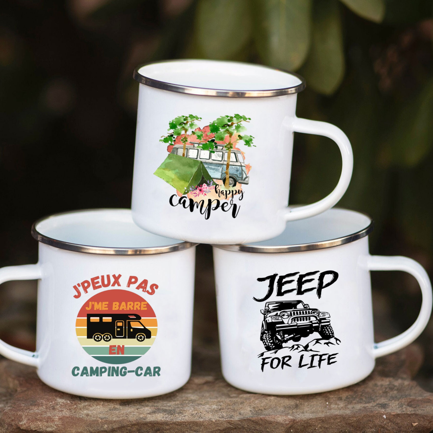 Camping Car Enamel Mug Adventu - Outdoor Adventure Festival のレビューと価格