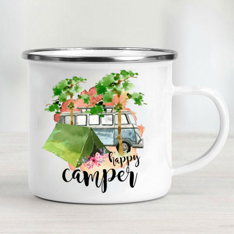 Camping Car Enamel Mug Adventu - Outdoor Adventure Festival のレビューと価格