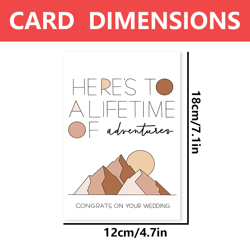 Mountain Wedding Card, Congrat - Outdoor Adventure Festival のレビューと価格