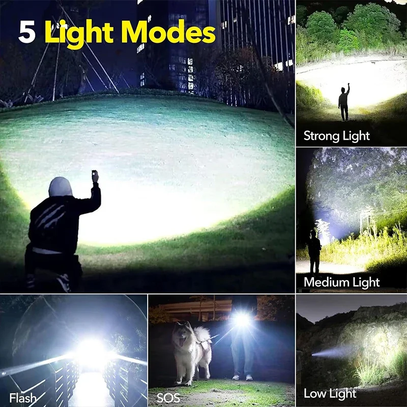 High Power LED Flashlight Rech - Outdoor Adventure Trips のレビューと価格