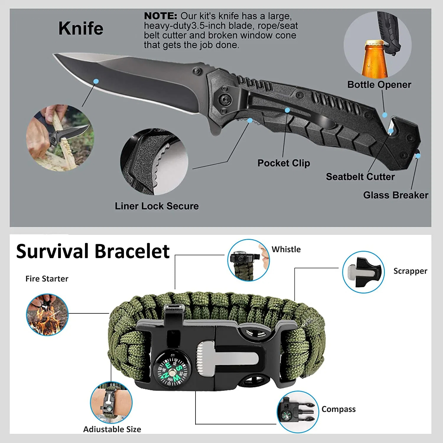 Mini Portable Survival Kit Out - Outdoor Adventure Kit のレビューと価格