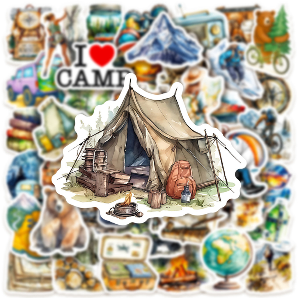 50PCS Outdoor Watercolor Campi - Outdoor Adventure Store のレビューと価格